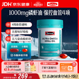 Swisse斯维诗南极磷虾油mini升级款 鱼油omega-3磷脂降血脂1000mg 60粒