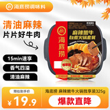 海底捞自热火锅 方便速食免煮出游零食麻辣嫩牛火锅独享装325g
