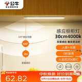 公牛（BULL）感应橱柜灯衣柜灯LED人感光感磁吸 卧室床沿玄关小夜灯30CM4000K