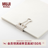 MUJI 票夹 ND16CC0A 夹子便条夹照片夹ND16CC0A 银色 25mm/12个