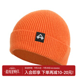 拓路者美利奴羊毛帽男冬季防寒帽子雪地帽护耳针织毛线帽女登山户外防风 落日橙