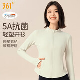 361°瑜伽服抗菌外套女上衣款显瘦普拉提健身衣跑步训练运动服秋冬季