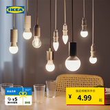 宜家（IKEA）SOLHETTA索海塔LED灯泡大螺口小螺口插脚灯具配件实用 E27球形可调光806流明2700k螺口