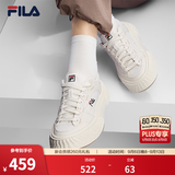 斐乐岩行帆布鞋丨FILA帆布鞋26夏季女鞋情侣FOSSO 1+透气小白鞋休闲鞋 奶白/初雪白-GA 37.5