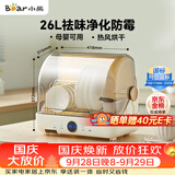 小熊（Bear）多功能消毒柜家用小型桌面台式 厨房碗筷刀架立式宝宝母婴奶瓶消毒碗柜 紫外线保洁柜ZTD26-A28M5