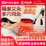 鸿益德艾灸仪器一体机无烟家用熏蒸仪美容院全身温养理疗仪烤电艾炙灯 白色督脉款【三仓加热+艾灸+25cm加长灸热口】