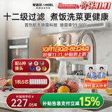 安吉尔陶瓷水龙头净水器净化家用自来水过滤器除异味异色净水机 一机八芯套装 LT3672-CF30