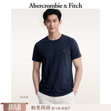 Abercrombie & Fitch经典小麋鹿图案情侣柔软纯棉短袖T恤上衣26春夏男装124-6014 海军蓝 S (175/92A)