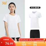 361°运动套装女夏季新款跑步休闲短袖短裤两件套瑜伽服662414001H-1