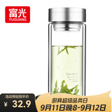 富光双层玻璃杯 大容量高硼硅玻璃泡茶杯子 带茶隔商务办公水杯男女士
