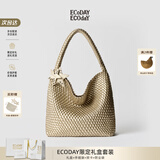 ECODAY包包女包2026新款原创设计经典编织包大容量托特包通勤包生日礼物