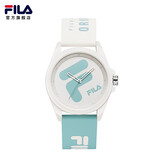 斐乐（FILA）手表时尚硅胶石英表男女情侣表学生防水腕表运动潮流男表6113 蓝绿色FLM38-6483-001【金属壳】