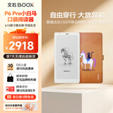 BOOX文石 P6Pro小白马 6.13英寸电子书阅读器电纸书电子纸墨水屏 月霜白 便携阅读 马上有猫翻盖套装