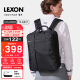 乐上（LEXON）双肩包15.6/16英寸笔记本电脑包男士旅行背包书包黑色可定制logo