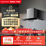 前锋（CHIFFO）家用欧式油烟机25立方双进风口顶吸式大吸力一级能效油烟机挥手控制延时CXW-220-ED276