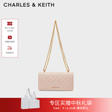 CHARLES&KEITH质感菱格链条小方钱包女包包女包生日礼物送女友CK6-10680924 Light Pink浅粉色 XS
