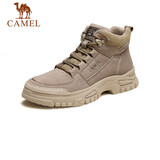骆驼（CAMEL）男士马丁靴秋冬户外百搭运动休闲复古工装鞋 GE12235362 卡其 38