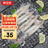 富海锦原汁无保水剂笔管鱿鱼1斤鱿鱼 海兔子 墨斗鱼 火锅烧烤食材生鲜