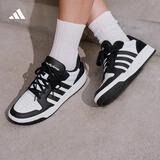 adidas ENTRAP美式校园风运动鞋少年感复古篮球风板鞋阿迪达斯   白色/黑色   44