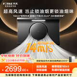 方太油烟机R1S侧吸式新品14m/s*超高风速秒锁油烟 厨房家用抽吸油烟机25大吸力烟灶联动 CXW-358-R1S