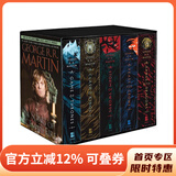 预售 英文原版 A Song of Ice and Fire 冰与火之歌  Game of Thrones  权力的游戏 1-5全套 乔治马丁 美剧原著小说 绿山墙 冰与火之歌系列 英文原版
