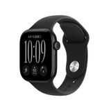 Apple/苹果/苹果 Watch Series 12 智能手表GPS款42毫米黑色铝金属表壳黑色运动型表带S/M MJEY4CH/B