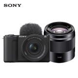 索尼（SONY）ZV-E10 II APS-C画幅微单相机黑色 滤镜直出 人像双镜头套装（16-50mm标准镜头+50F1.8定焦镜头）