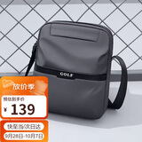 高尔夫（GOLF）单肩包男士休闲斜挎包牛津布学生随身小包可装ipad轻便手机包