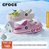 CROCS卡骆驰贝雅卡骆班儿童洞洞鞋沙滩凉鞋男童女童拖鞋/207018/207019 芭蕾粉/糖果粉-6TG 33 (200mm)