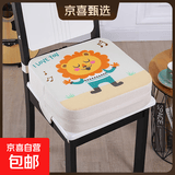 儿童增高垫餐椅加厚加高坐垫子四季透气小学生吃饭学习宝宝座椅垫 音乐狮子【四季款厚度 10cm】无靠背 39×39cm