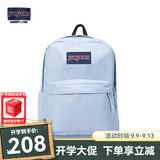 JANSPORT杰斯伯书包轻便双肩包男女旅行包简约背包电脑包学生校园 4QUT7G7雾霾蓝-侧边袋