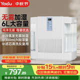 亚都（YADU）无雾加湿器卧室母婴家用办公室用 6L大容量轻音加湿 恒湿数显 SZK-J262WiFi