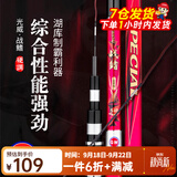 光威（GW）战鳍综合鱼竿青草鲢鳙鲤大物28调碳素轻硬野钓台钓竿钓鱼竿 4.8米+金属竿止+竿梢+送礼包