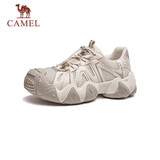 骆驼（CAMEL）云山1代户外免系登山休闲丑萌徒步鞋情侣 G25M076104 燕麦色 37
