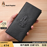 暇步士（Hush Puppies）钱包男士牛皮真皮短款休闲简约钱包礼盒装生日礼物送男友