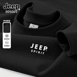 JEEP SPIRIT吉普卫衣男春秋季重磅宽松圆领男士外套户外休闲运动潮流上衣男装