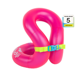 迪卡侬（DECATHLON）儿童游泳圈儿童游泳浮力装备游泳圈儿童3-6岁水上救生圈加厚浮圈 玫粉色 适用于18-30KG