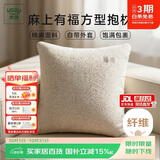 然牌棉麻枕头 A类枕芯沙发枕办公室客厅方形枕单只 50X50cm