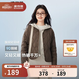 波司登春秋羽绒服女士90绒轻薄V领修身短款休闲送礼商场同款外套