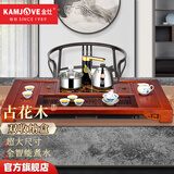 金灶（KAMJOVE）功夫茶具套装自动上水泡茶壶茶海 茶道茶盘套装组合实木茶台K-818 搭配K8泡茶壶 陶瓷茶具 茶渣桶