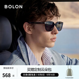 BOLON暴龙眼镜【经典畅销款】黑超墨镜男方框太阳镜女偏光驾驶镜BL3111 C10-灰色/亮黑偏光