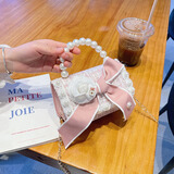 锋上儿童包包女可爱女童斜挎包2024春夏季新款时尚公主小女孩背包 粉色蝴蝶结款