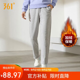 361°运动裤子女秋冬季跑步宽松加绒休闲裤直筒长裤卫裤662444701D