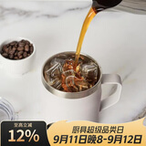 乐扣乐扣（LOCK&LOCK）遇见咖啡杯保温桌面杯男女情侣水杯子390ML白色LHC4218WHT