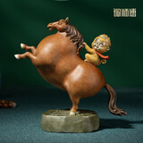铜师傅《马上封侯》客厅 桌面 铜马摆件 家居装饰工艺品