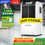 多乐信（DOROSIN）工业除湿机/抽湿机 除湿量120升/天350平米大功率商用防潮别墅车间仓库 直排水DR-1502L