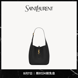 YSL圣罗兰 女士LE 5 A 7小号柔软粒面皮革手袋ysl包包 黑色 U