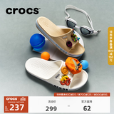 CROCS卡骆驰贝雅卡骆班凉拖男鞋女鞋户外拖鞋沙滩鞋|205392 白/深蓝-126 36 /37(220mm)