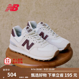 NEW BALANCENB官方秋季女款耐磨复古厚底轻便百搭休闲运动慢跑鞋WL574RCF 米白色 WL574RCF 35 (脚长22cm)尺码详询客服