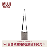 MUJIOBP再生绗缝 便携斜挎包 包包女包 单肩包 EF12CC4A 灰色 长16*宽20.5cm